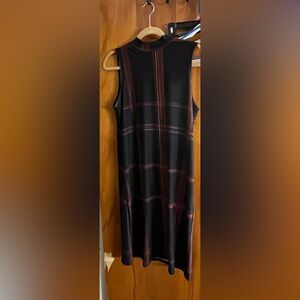 Apt. 9 Black and Red Striped Midi Dress